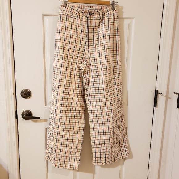 Madewell Emmett Wide-Leg Crop Pants Size 27T - Picture 1 of 9